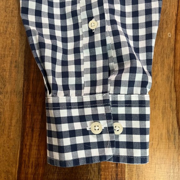 100% Cotton Non-Iron Gingham Summer Oxford Shirt [Charles Tyrwhitt] - Picture 3 of 5